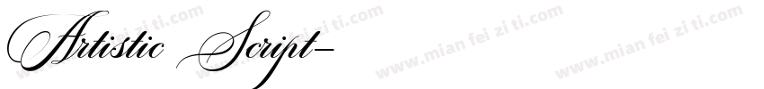 Artistic Script字体转换